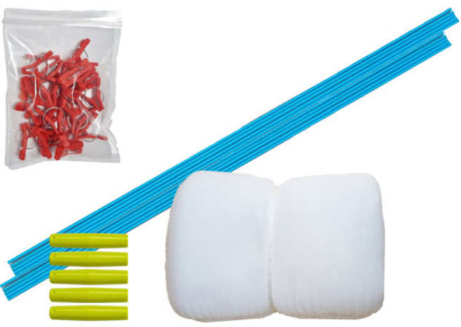 솔림 한랭사 10m 세트 frp 활대 2.1m 해충방지용 텃밭 배추 열무 케일 한냉사 세트, 1개