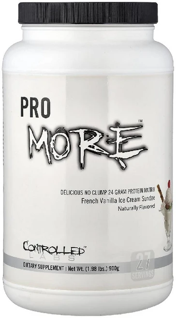 컨트롤드랩스 프로모어 단백질 프로틴 프렌치 바닐라 아이스크림 선데이 쉐이크 분말 900g - 쿠팡