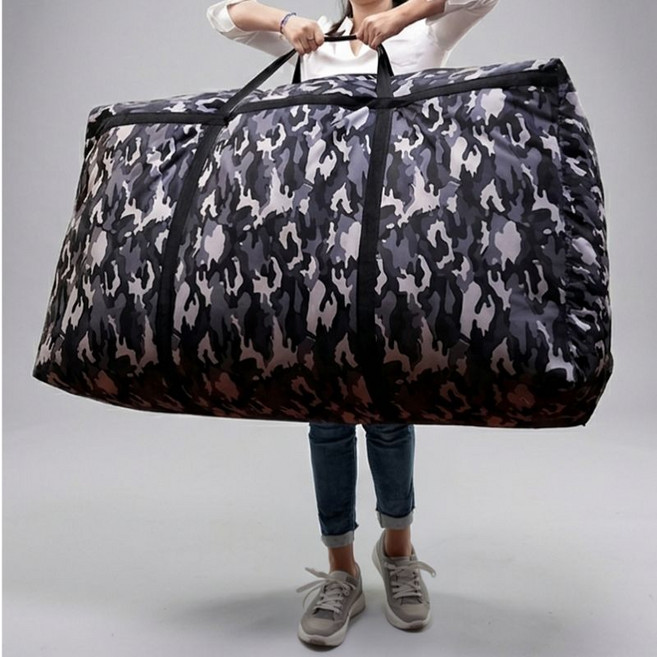 어노에즈 빅사이즈 이불 가방 225L 빨래방 기숙사 캠핑, 카모플라쥬, 1개