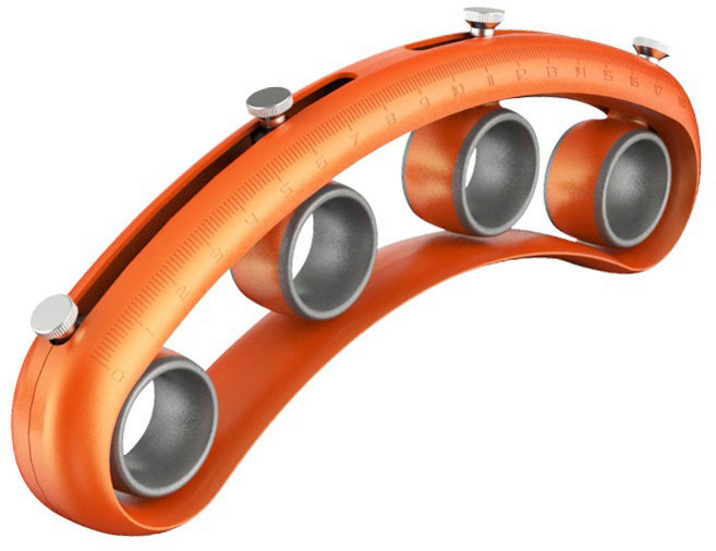 기타연습 손가락 너클 손가락 찢기 악기 손가락 확장 기타 연습도구 손가락 트레이너 찢기 연습도구, 오렌지색, 1개