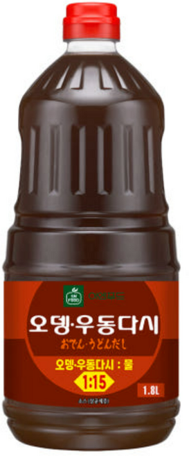 유경빈 업소용 편의점 떡볶이 꼬치 캠핑 휴게소 오뎅 어묵 탕 오뎅우동다시 1.8L 6개