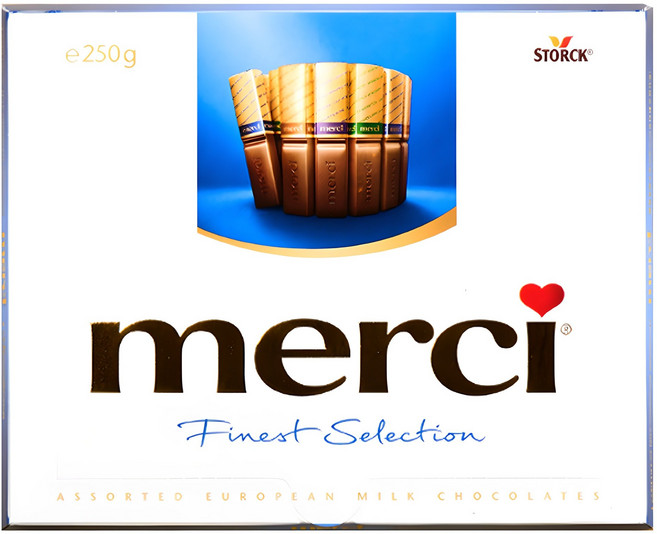 메르시 파이니스트 셀렉션 초콜릿 블루, 250g, 1개