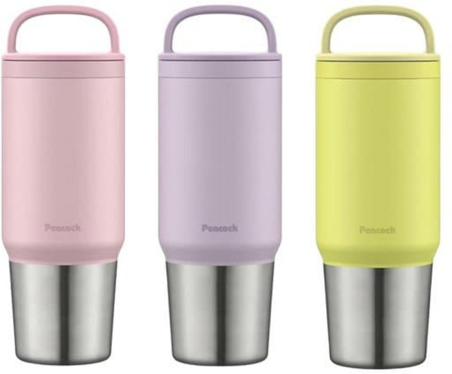 테온셀 피코크 대용량 텀블러 보온보냉 손잡이 800ml AEF-80, 코발트그린