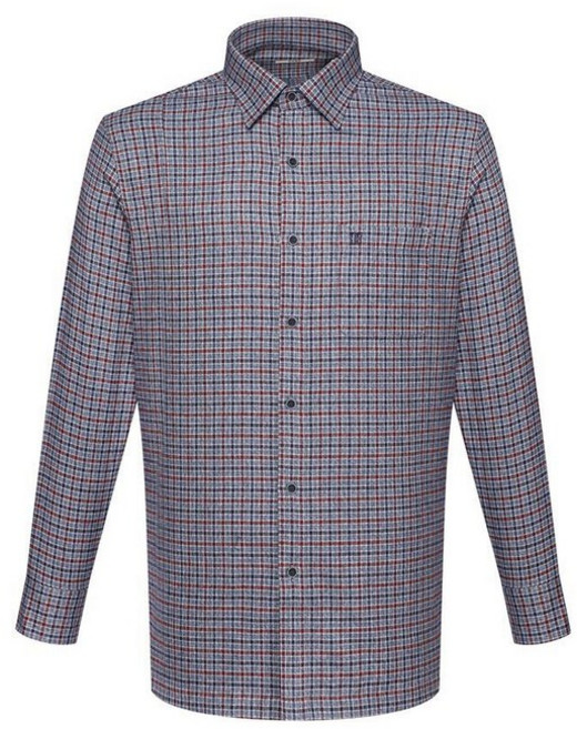 닥스 기모 폴리혼방 스몰체크 셔츠 레귤러핏 블루___DKW2SHCL116B1