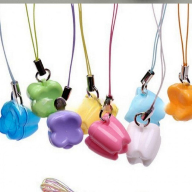 유치 치아 첫니 기념품 보관함 병원 아이 대량선물 치과 초등학교 목걸이, 하양