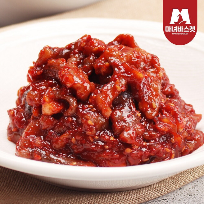 [마녀바스켓] 밥도둑 밥반찬 오동통 낙지젓 500g, 1개