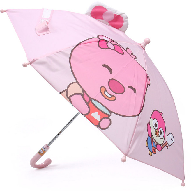 루피 안전 핸들 수동 우산 40cm 투명창 포함 아동용