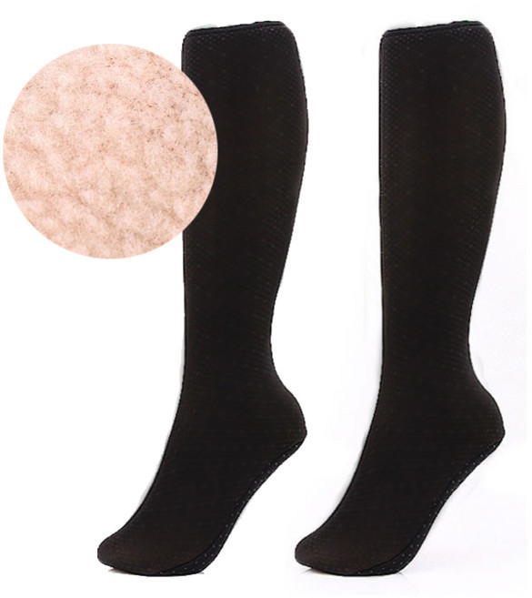 양말나라 [2족세트] 여성용 단색 요술버선 장목 2켤레/ 따듯한 털안감~ 미끄럼방지바닥 장화양말 겨울부츠양말