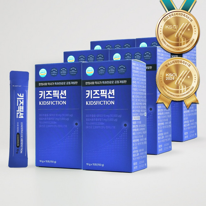 리더뮨 키즈픽션 촉진원료 솔루션 1박스, 6개, 150g
