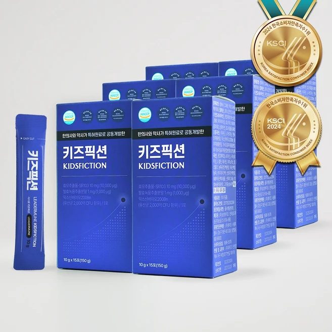리더뮨 키즈픽션 촉진원료 솔루션 1박스, 6개, 150g - 쿠팡