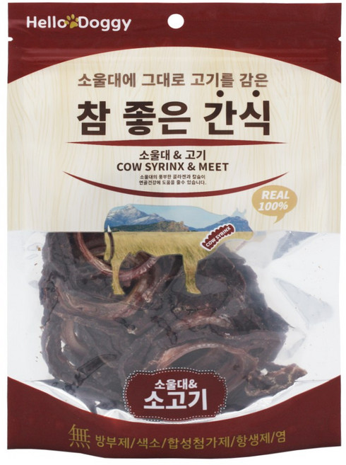 참좋은간식 소울대와오리고기 소울대와소고기 80g 건조간식, 소고기맛, 8개