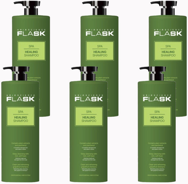 플라스크 스파 힐링 샴푸, 1.5kg, 6개