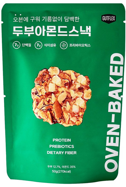 두부아몬드스낵 것플렉스, 50g, 5개
