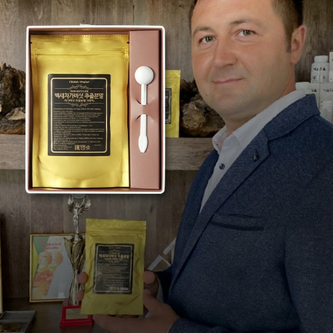 백세 차가버섯 분말 차 티백 러시아, 100g, 1개