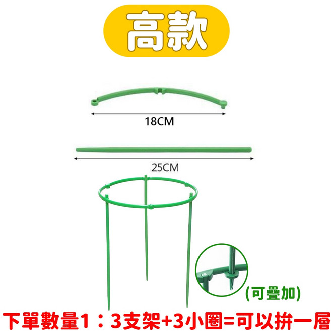 植物爬藤架 盆栽支架 矮款, 1個, 高款