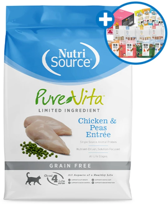 퓨어비타 그레인프리 고양이 유산균 사료 1.8kg+월간통살 1p, 1개, 1.8kg, 닭 - 쿠팡