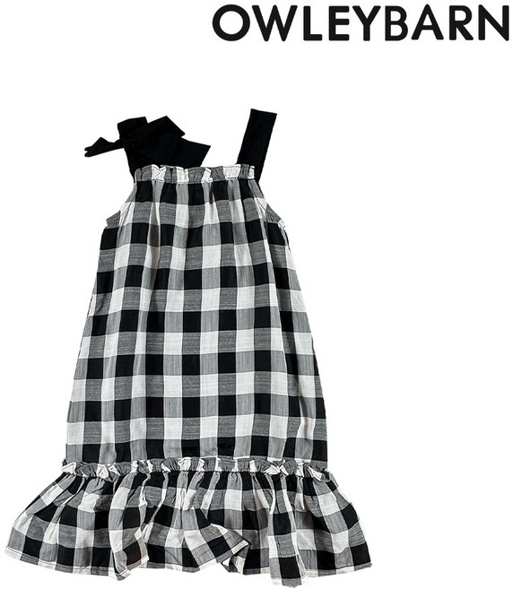 올리반 [올리반] 허니 체크 원피스(블랙)