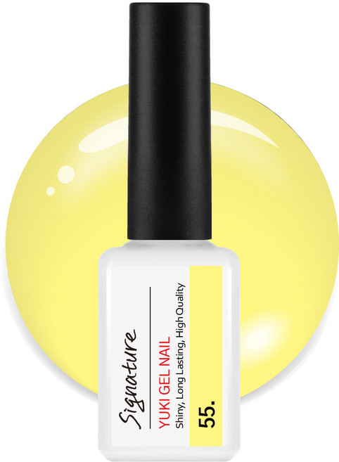 유키 시그니처 젤네일, 55호 캔디옐로, 7g, 1개