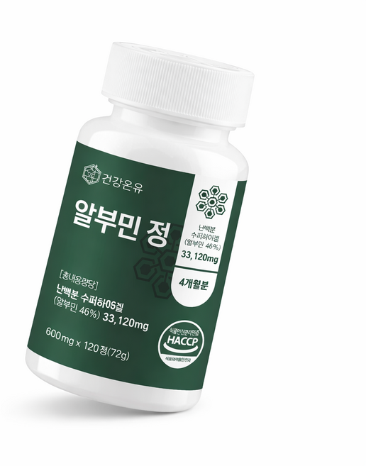 건강온유 정제된 오브 알부민 난백분, 1개, 120정