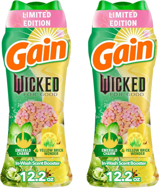 Gain [한정판] 게인 향기부스터 345g 2개 게인 위키드 포 굿 에메랄드참 게인 섬유유연제 향기부스터, 2, 345