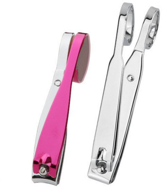 손톱깎이 발톱깎이 손발톱깎이 세트 가위형, 1세트, 핑크+실버