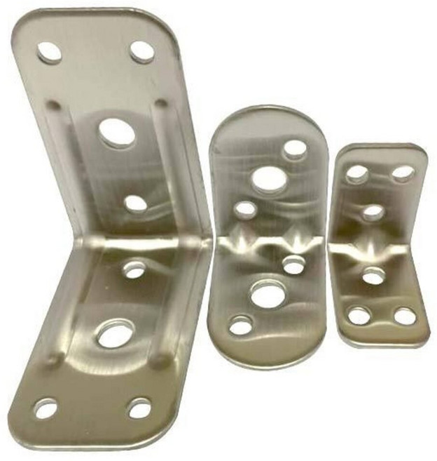 台製 K053 L角鐵 補強, 白鐵304,特大-1(66mm), 1個