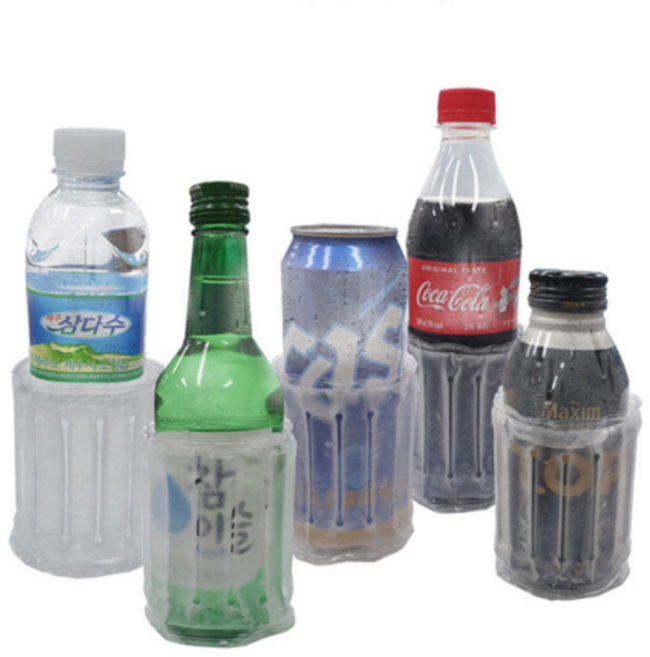 때깔좋은집 캔쿨러 아이스홀더 맥주 소주 와인 막걸리 3types, 막걸리 와인 쿨러 투명, 1개