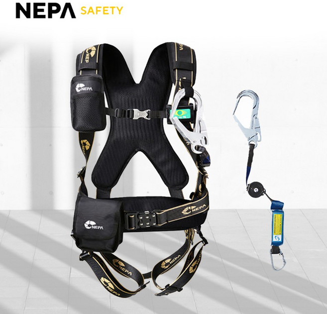 네파 safety 네파 상체식 전체식 안전벨트 산업용벨트, 1개, 단색