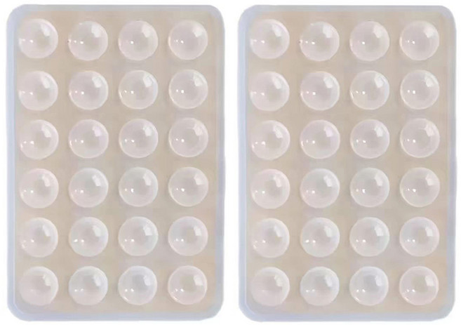 스마트폰 실리콘 흡착식 뽁뽁이 패드, 2개, 투명