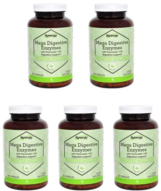 비타코스트 시너지 메가 소화 효소 판크레아틴 10X 캡슐 300정, 5개 - 쿠팡
