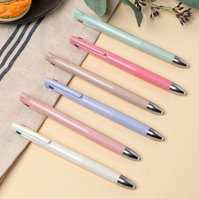 블렌 볼펜 3c 마카롱 컬러 0.5mm 플래너 앨범 필통, 미스트 그린