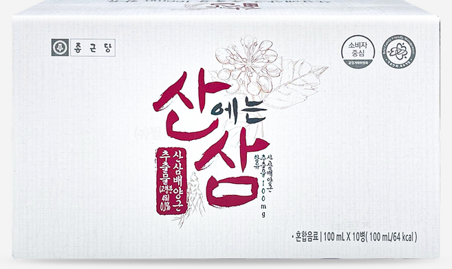 종근당 산에는 삼 산삼배양근 추출물, 100ml, 10개