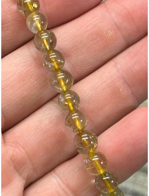 金髮晶6.8 mm手珠, 1個