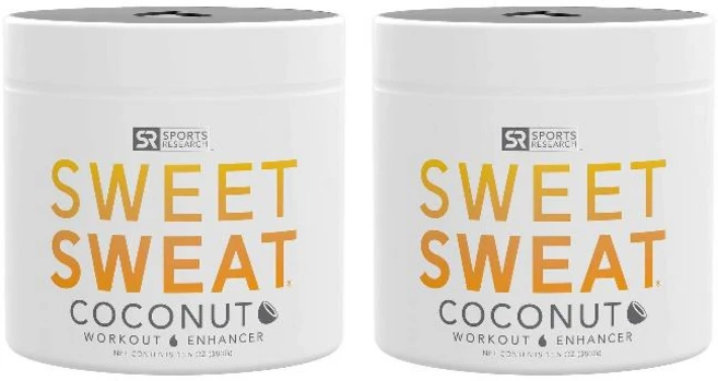 Sports Research Sweet Sweat 코코넛 워크아웃 젤 383g 2팩, 382.72g - 쿠팡