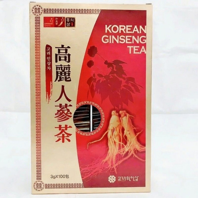 韓國人蔘茶 3gX100包, 1個, 3g, 100個裝