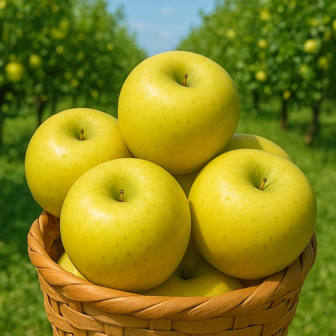 [산지직송] 1등선별검수 이쁜이 황금사과 시나노골드사과, 1박스, 정품 3kg 중대과(6-9과)