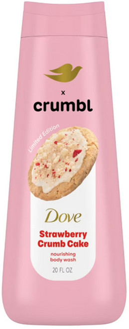 Dove Crumbl 도브 크럼블 보습 액상 바디워시 스트로베리 케이크 20온스, 1개, 560ml