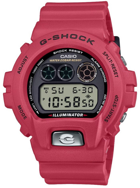 CASIO 卡西歐(DW-6900TR-4) G-SHOCK 經典6900系列30周年 數位電子錶-紅色