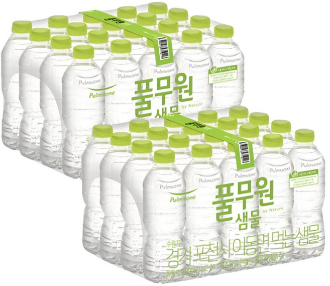 풀무원샘물 무라벨 330ml, 40개