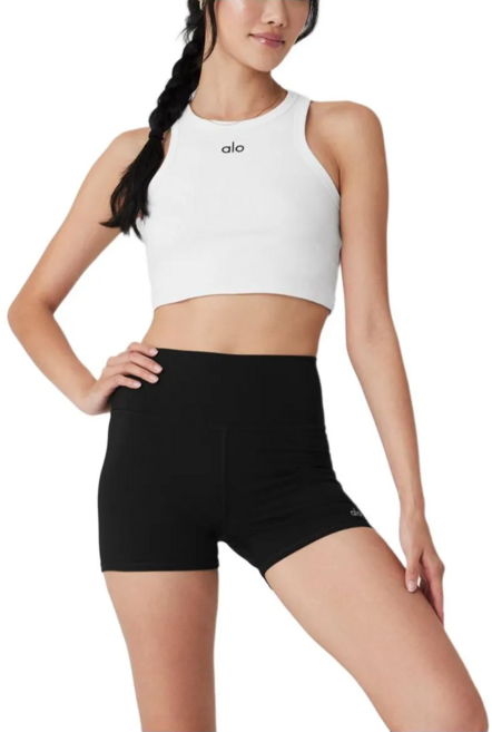 ALO알로여성 요가 나시 필라테스 상의 민소매 티셔츠 슬림핏 통기성 좋은 편안한