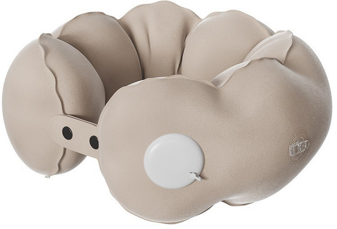 프레스 펌프 공기 주입 여행용 U자형 목베개 휴대용 접이식 목쿠션 야외 캠핑 항공기 차량용 목지지 베개