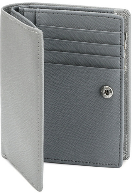 AngelNaNa 真皮十字紋 16卡格皮夾零錢包