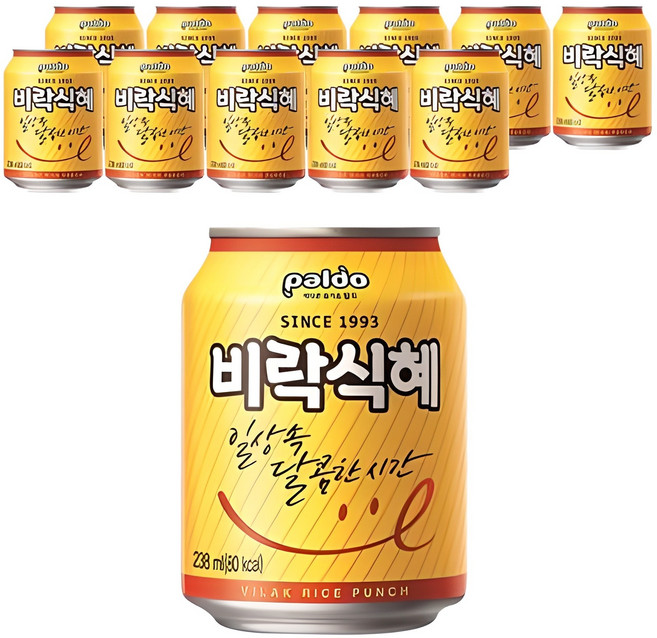 팔도 비락식혜, 238ml, 12개