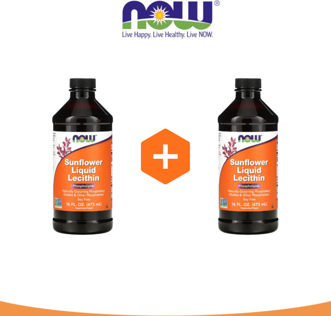 NOW Foods 나우푸드 해바라기 레시틴 효능 액상 - 포스파티딜 콜린 이노시톨 (473 ml) 2팩, 946ml, 2개
