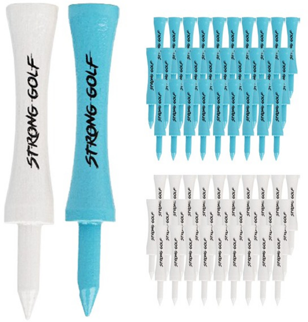 스트롱 골프티 2종 x 30p, 스카이블루, 화이트, 1세트