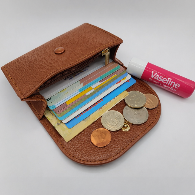 쇼크온 [똑딱! 쏙~] 쁘띠 미니 카드지갑 지폐 동전 수납