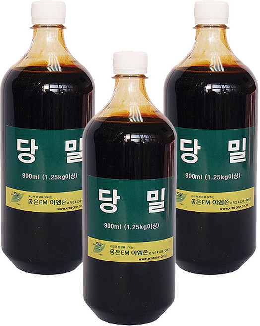 이엠하우스 당밀 EM 원액 발효 보조제 900ml 3병, 3개