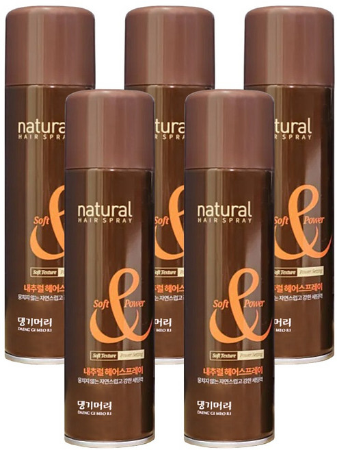 댕기머리 내추럴 헤어스프레이 200ml x 50개, 5개
