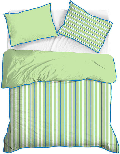 믹스앤매치 데뮤어 스트라이프 자일리톨 뱀부서커 여름 이불베개세트 SS/Q 5컬러