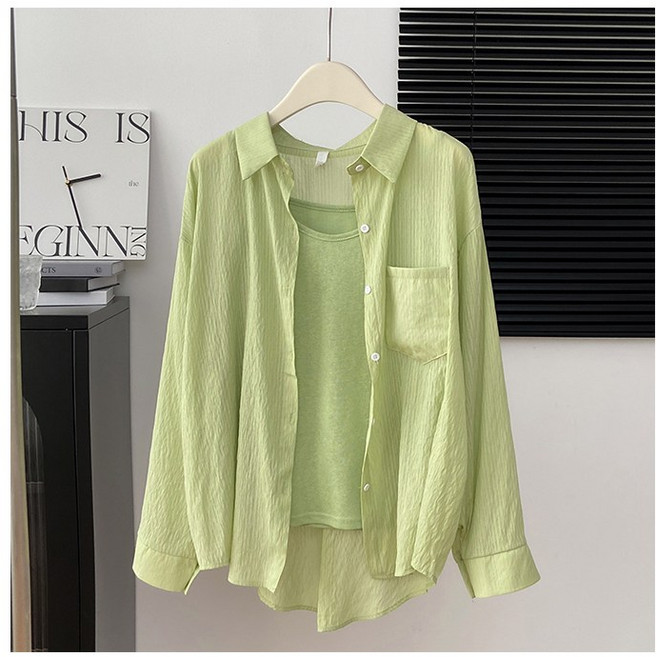 더블공주 파스텔 데일리 무드 루즈핏 셔츠